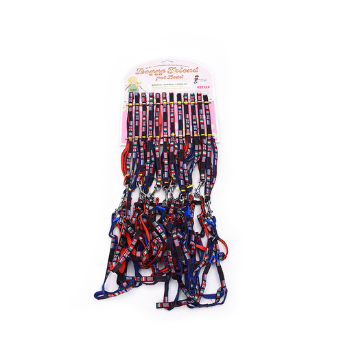 New polyester leash large dog cowboy leash harness leash creative dog leash handling inventory