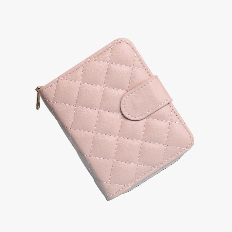 Transfronterizo popular 2023 nuevo titular de la tarjeta bordado hilo corto billetera de las mujeres billetera pequeña billetera de estudiante monedero de mano