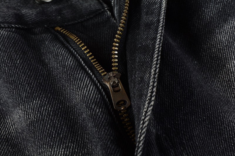 Jeans uomo vintage patchwork con gamba a zampa lavaggio chiaro_voghion.com