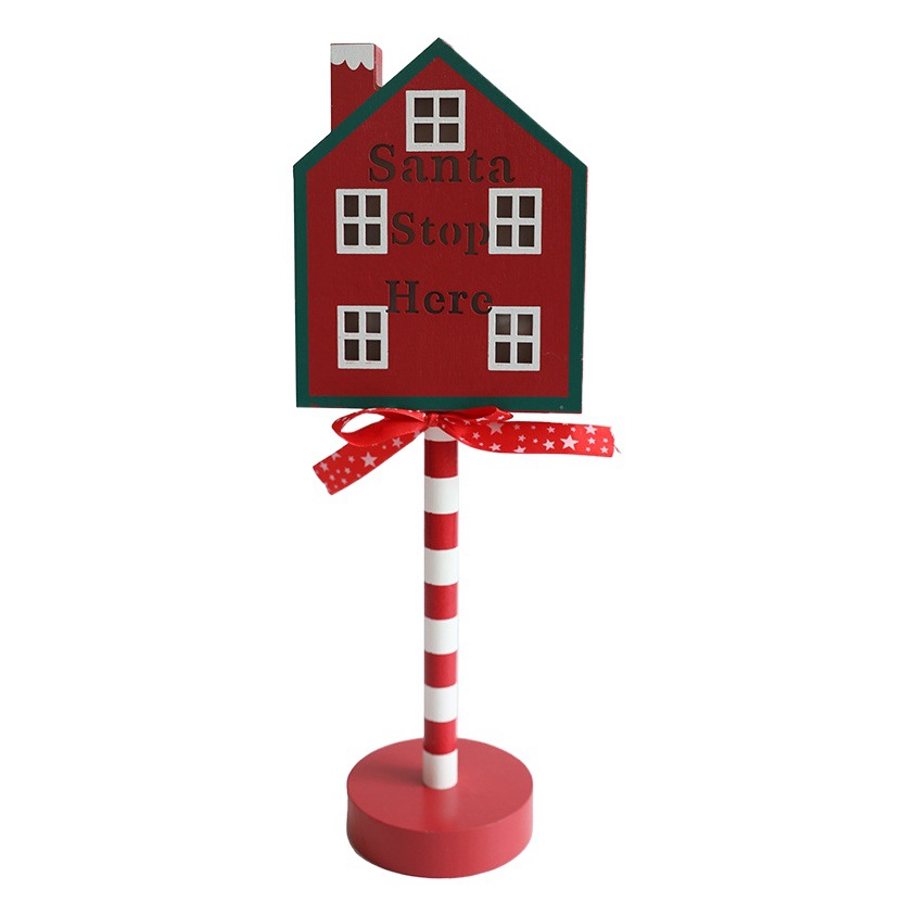 Luces decorativas LED de colores para exteriores, con diseño de letrero de "STOP" navideño, para ventanas, escritorios y crear ambiente festivo.