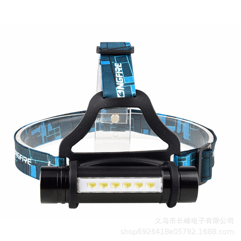 Cross-Border LED multifunción montado en la cabeza mini linterna hogar impermeable fuerte Luz Portátil de largo alcance lámpara de iluminación de emergencia