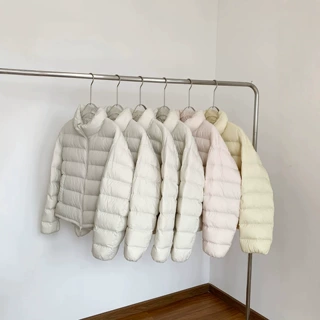 冬季新款白鸭绒排骨羽绒服女款短款棉服保暖外套品牌女装批发货源