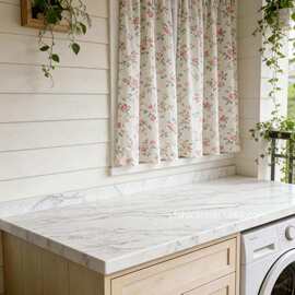 定制简约大理石面板台面岛台Customizable marble