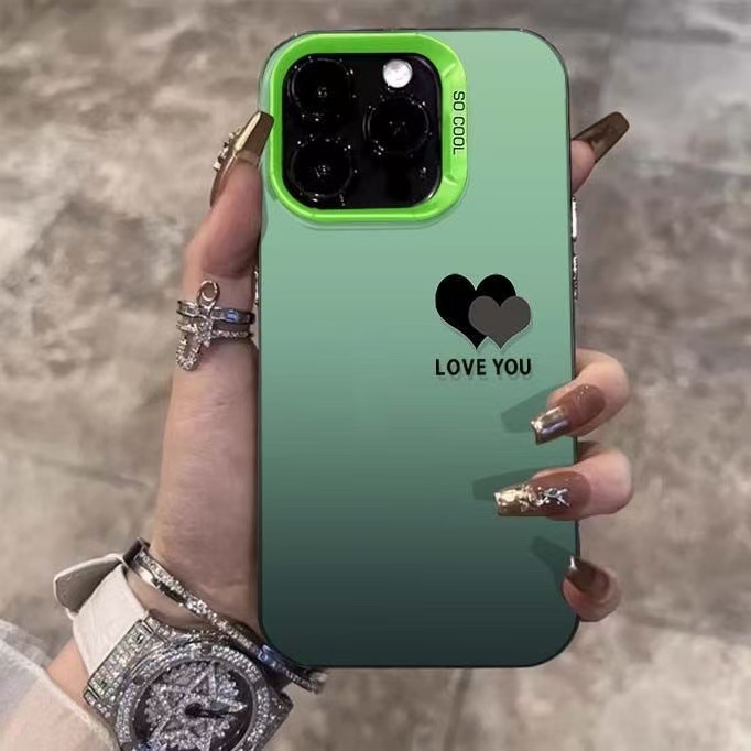 Color plateado shell-verde-marea marca doble amor adj