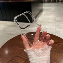 PCに適したオールインクルーシブiPhone16pro保護ケース14透明15ハードシェルxr素材シェルApple 17携帯電話ケース