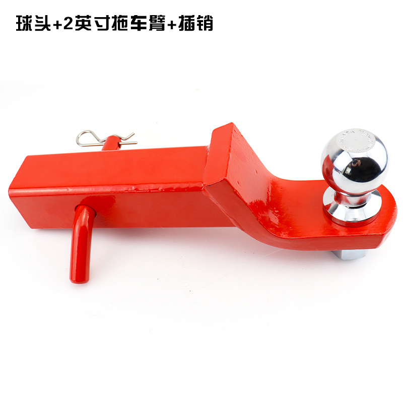 Fábrica directa de vehículos de modificación todoterreno accesorios caer 2 pulgadas 8 pulgadas brazo de remolque hueco negro rojo al por mayor