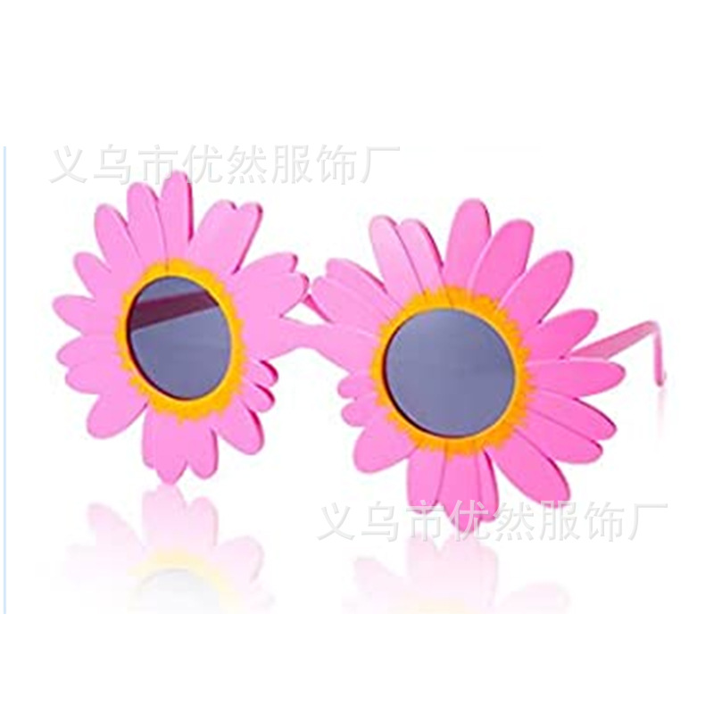 Pink sun flower black film