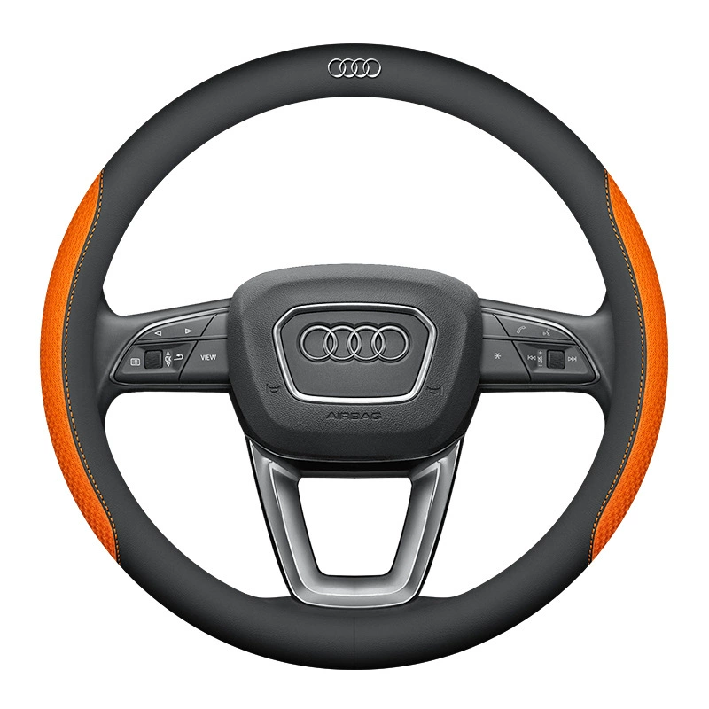 Подходящий чехол на руль Audi A4L A6L A3 Q2L Q3 Q5L Q7 ультратонкая кожаная накладка на руль через границу