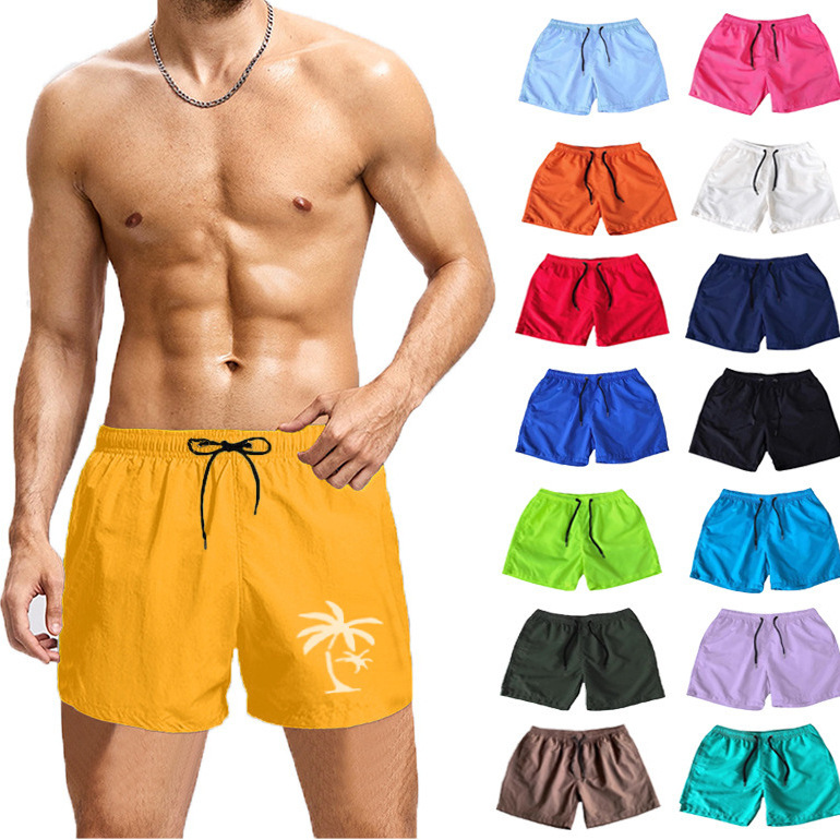 Cross-border Exclusive for Amazon Foreign Trade 2025 Summer Men's Casual Shorts Candy-colored Shorts Men's Beach Pants
