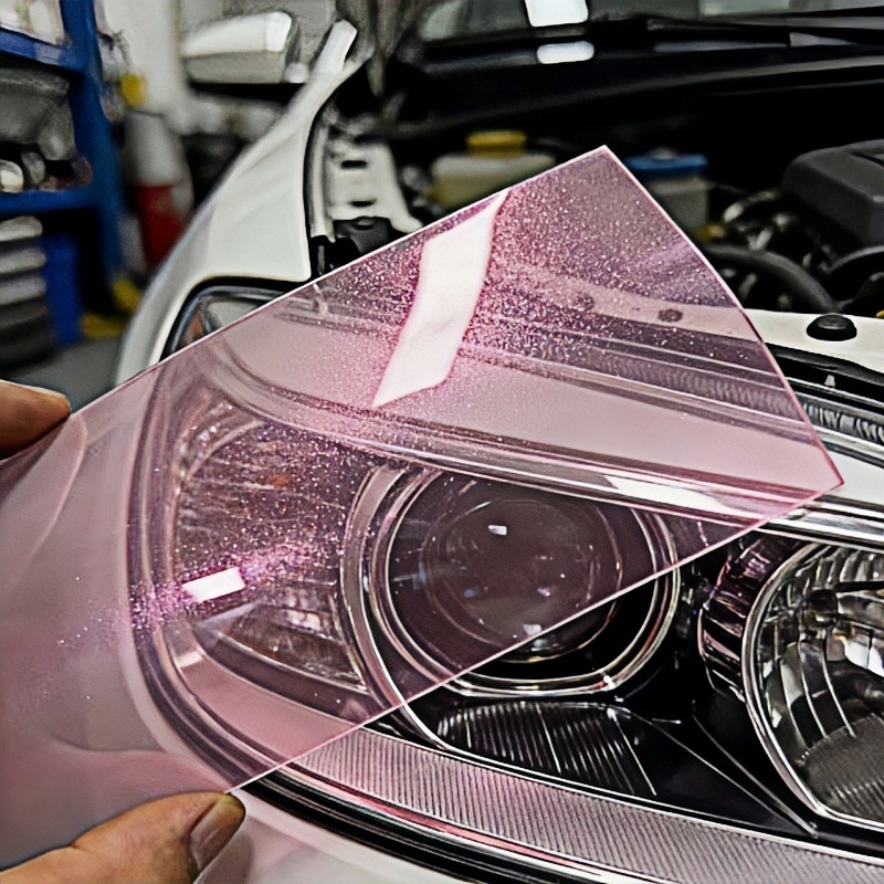 Tpu Car Headlight Color-Changing Film, Flash Diamond Color-Changing Self-Healing Car Light Anti-Scratch Protective Film, Blackened Tail Light Film