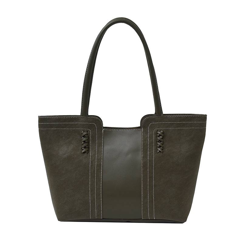 Henggeng nuevo retro gaudón de cuero, bolso de hombro de viaje, bolso de mujer transfronterizo, bolso de gran capacidad, bolso tote image 10