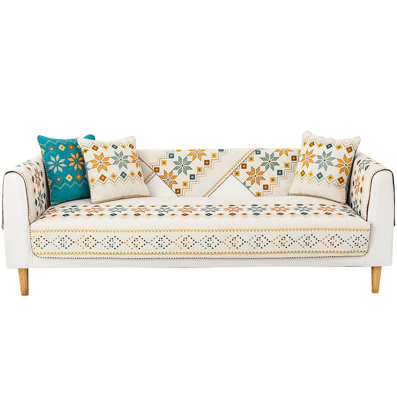 Universal non-slip Scandinavian sofa four seasons, boho style
