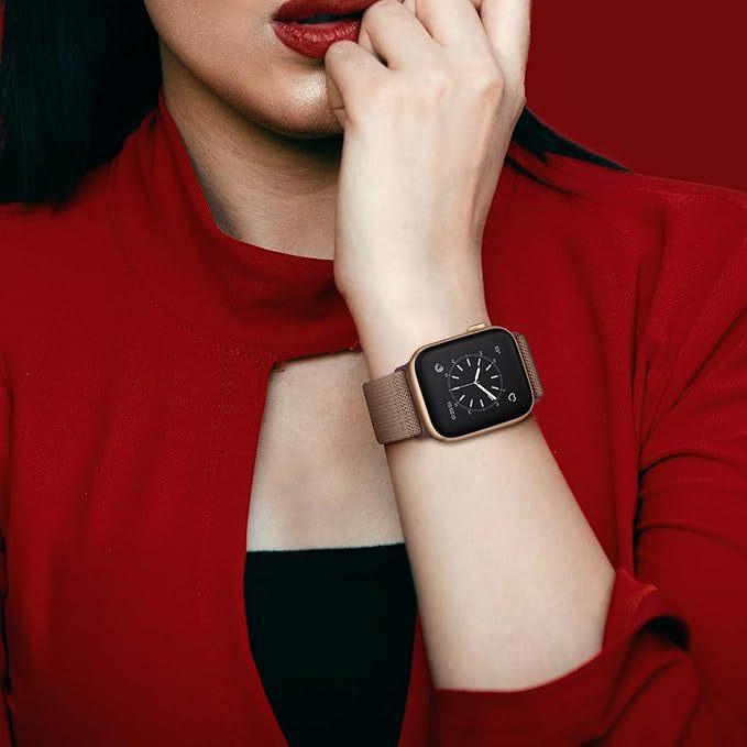 The nylon weave of the apple smart watch strap is suitable for the entire series of apple iwatch straps with adjustable sliding buckle spring undefined
