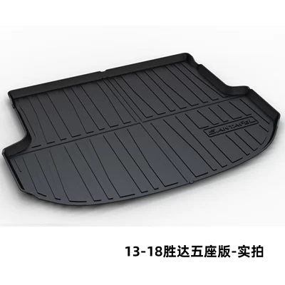 Mat Tpe Trunk Liner, Trunk Mat - 13-18-santa-fe-five-seater-version-dedicated-car