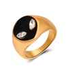 Brand fashionable cream small design ring