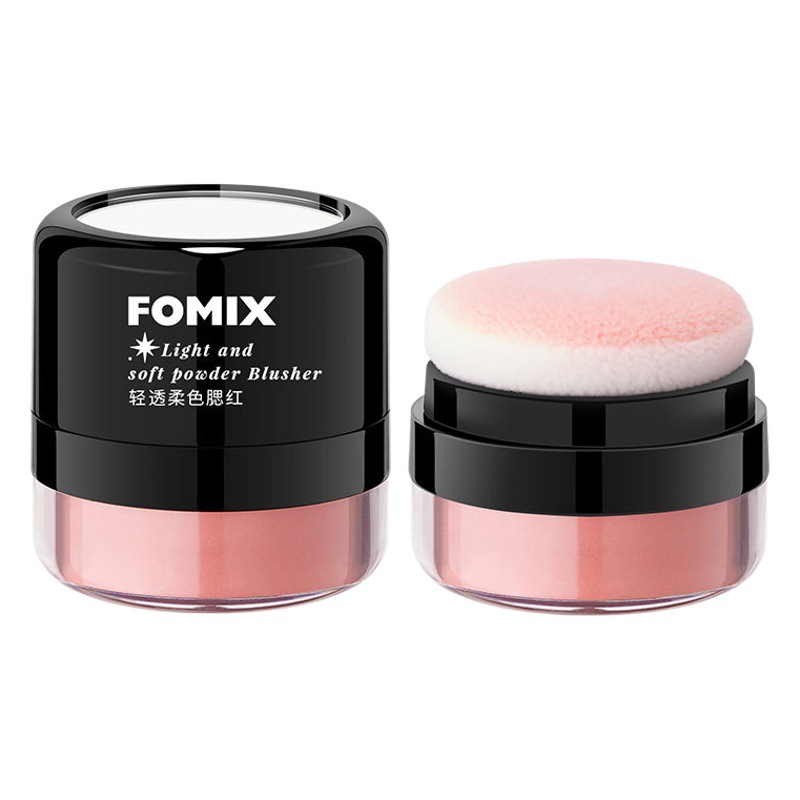 FOMIX cabeza mullida monocromo rubor mate atmósfera sentido reparación natural barbilla maquillaje polvo suelto colorete vigoroso chica