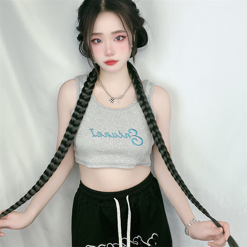 Tiktok European and American wig ponytail female lengthened Fishbone twist braid simulation hair boxing braid Photo Photo Photo props