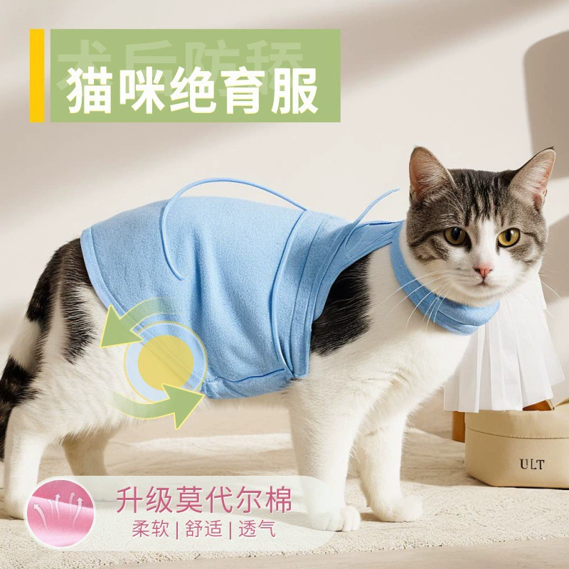 Трансграничная амазонская кошка стерилизация одежда кошки одежда летняя эластичная отлучка одежда анти-облизывание дышащая кошка послеоперационный костюм