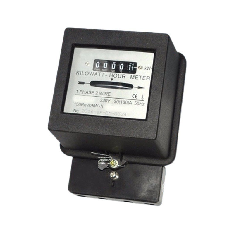 220V medidor de energía doméstico monofásico mecánico comercio exterior medidor de energía monofásico DD862 en inglés 60A medidor de energía en stock