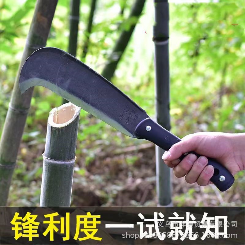 锰钢农用柴刀长柄砍柴劈柴砍树刀户外野营免磨多功能开路直刀