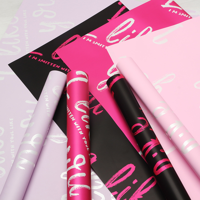 Huaxi como usted envasado de flores película plástica LIKEYOU ramo de flores de San Valentín material de embalaje de papel