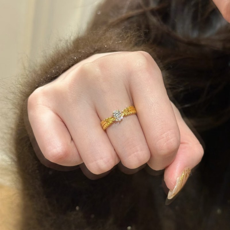 穂穂平安金色麦穂指輪の女性の新型中古高級感があります。|undefined