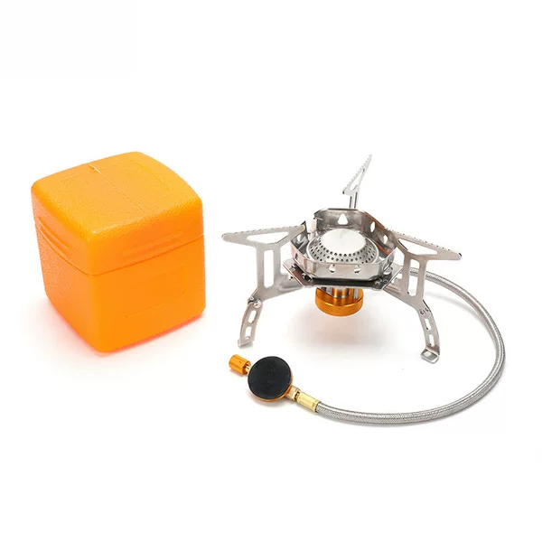 Outdoor Stove Amazon Hot Selling Split Windproof Stove with Electronic Fire Camping Picnic Convenient Stove