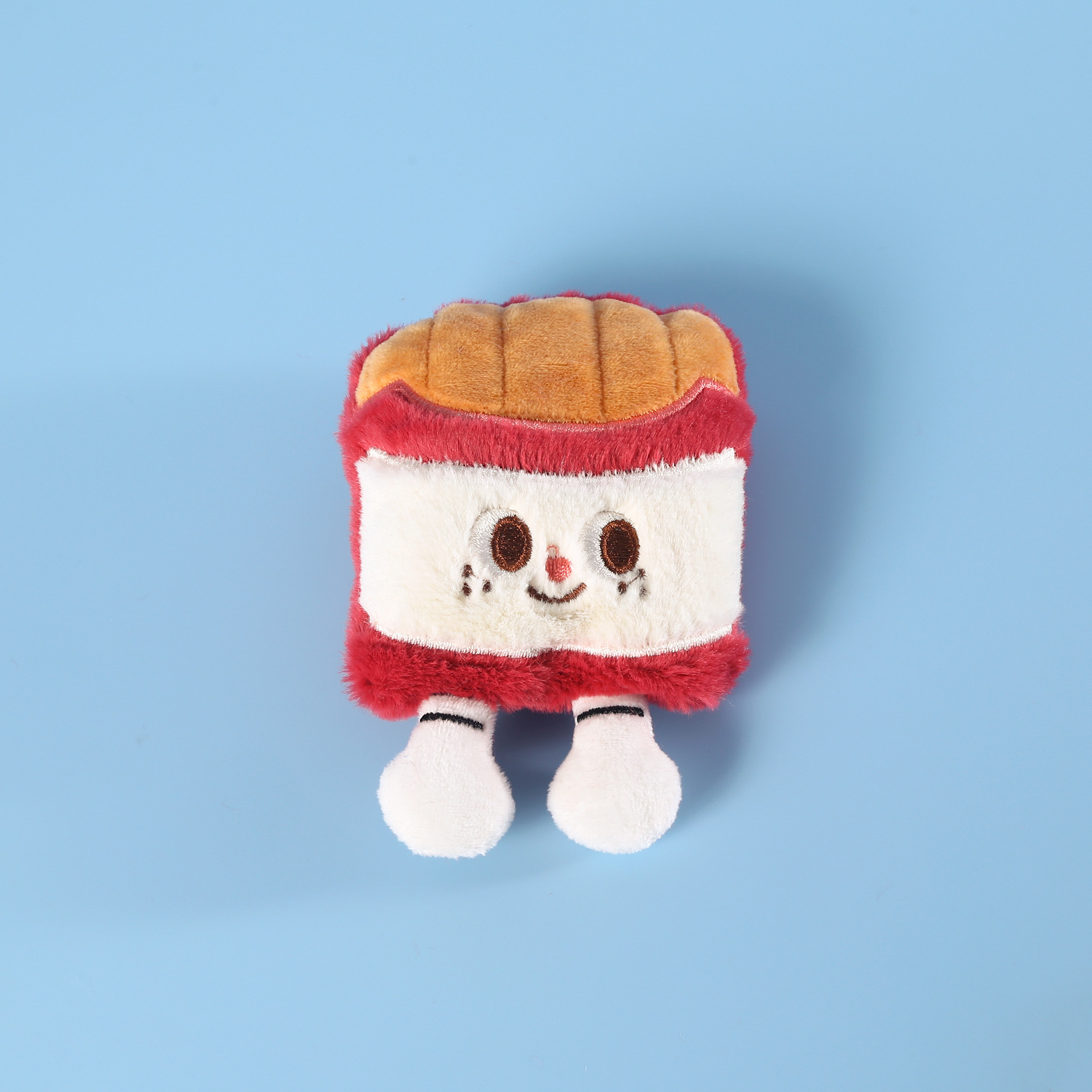 Mascotas gatos dibujos animados juguetes de peluche construidos gatos menta campana muñeca hamburguesas Coca-Cola caja de chips
