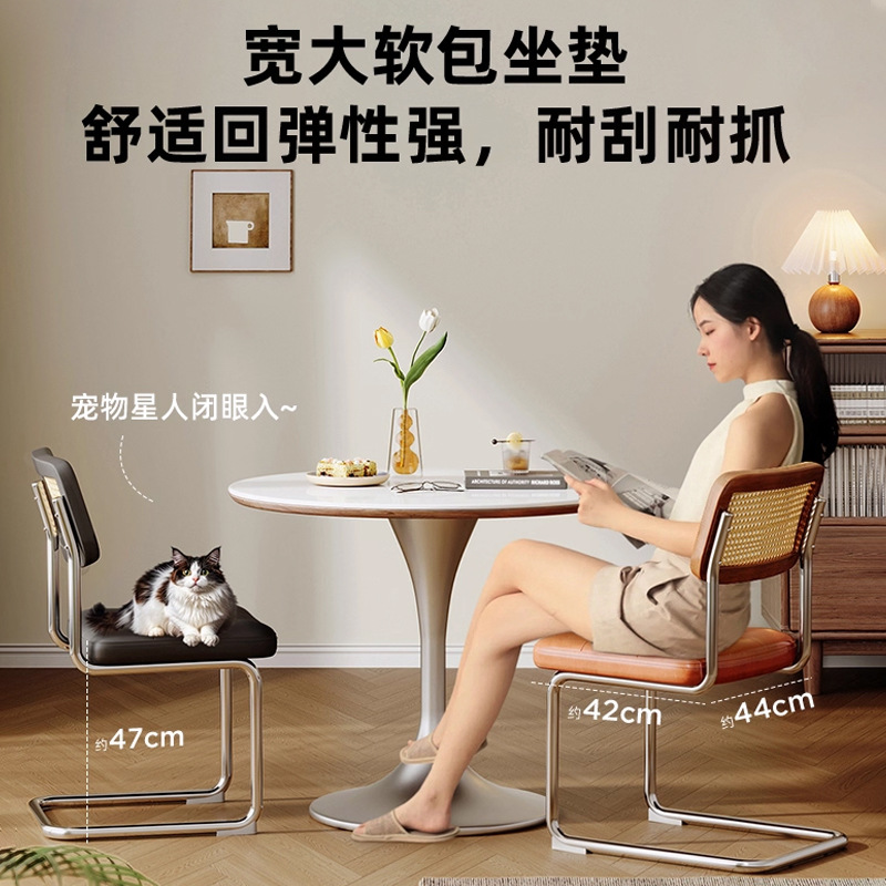 Dormitorio de niñas silla de maquillaje armario Vasily estilo medieval tela de caña alta sensación silla de escritorio de madera maciza silla respaldada