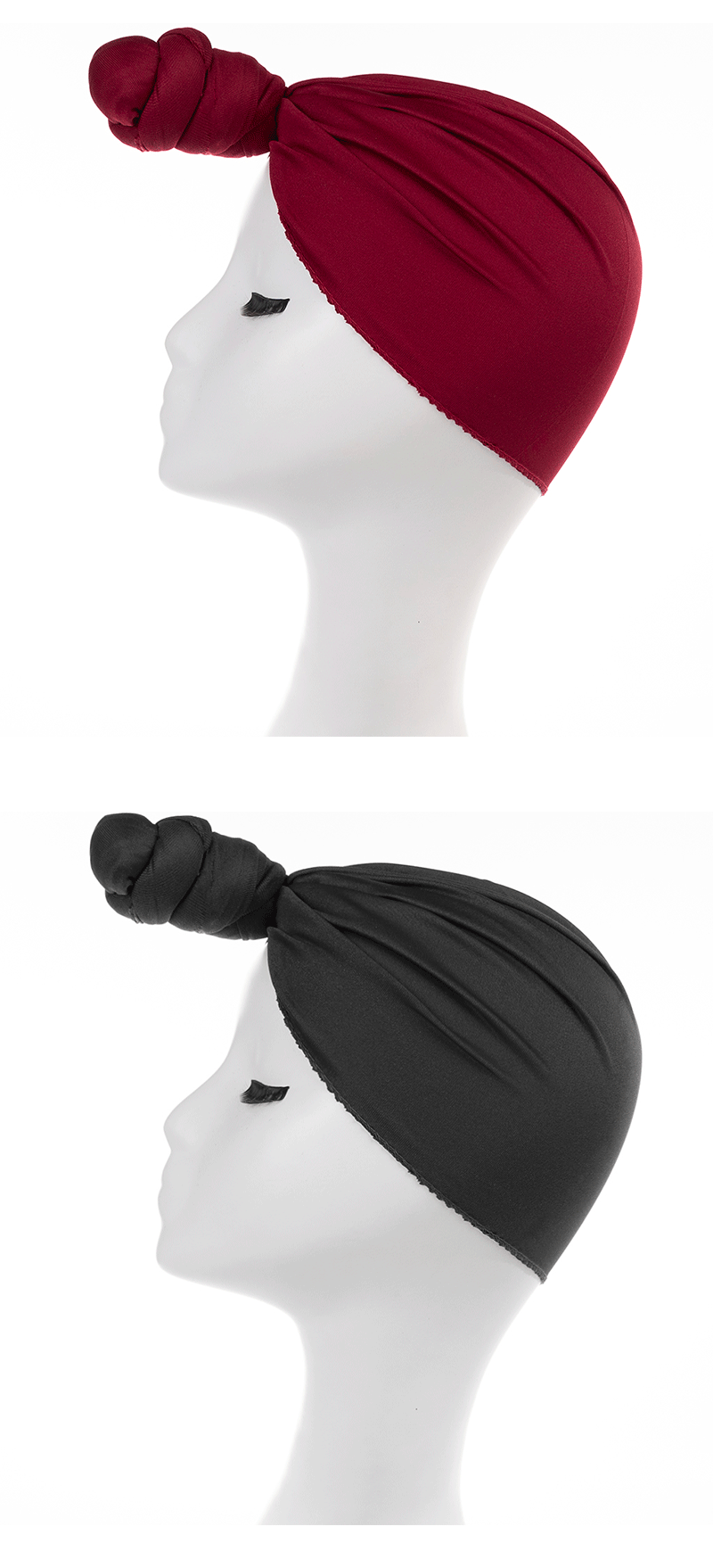 Women's Basic Solid Color Eaveless Beanie Hat display picture 2