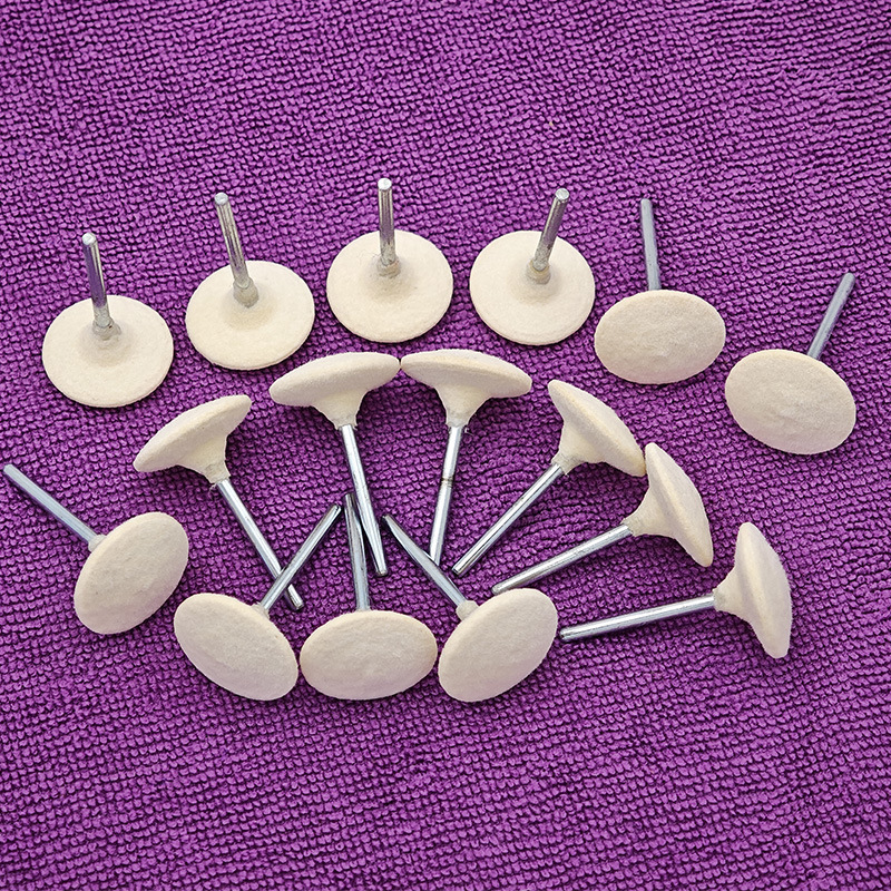 飞碟形羊毛磨头表带抛光省骨位筋位模具缝隙沟槽镜面打磨头 3mm柄