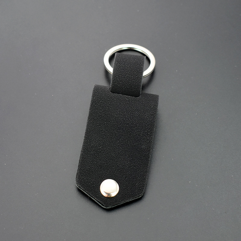 Transfronterizos en blanco de transferencia térmica de cuero desmontable llavero láser multifuncional DIY cuero llave sobre impresión foto