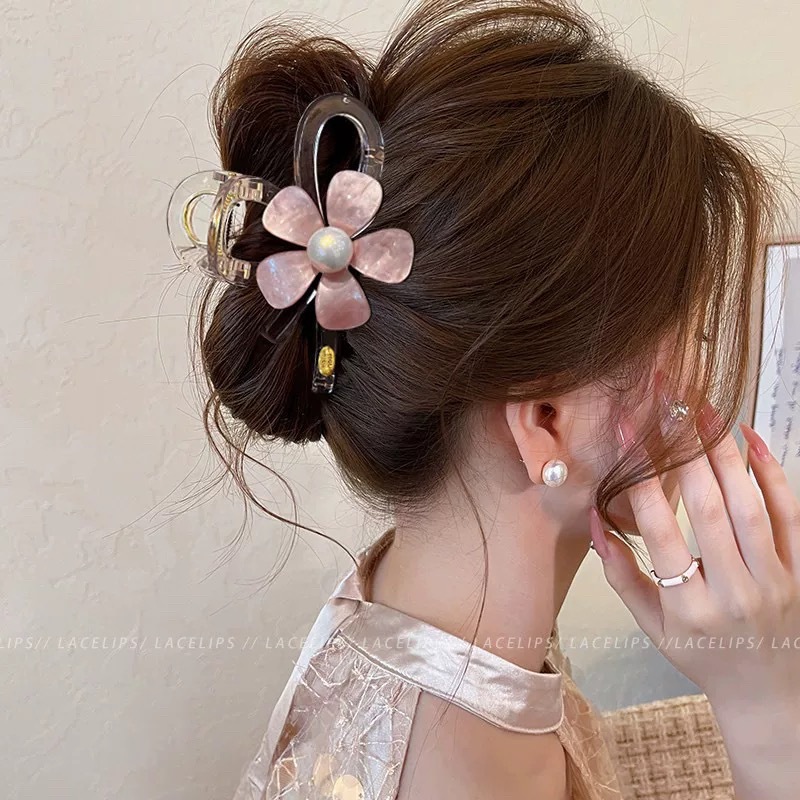 98# pink aurora flower gripper about 10cm