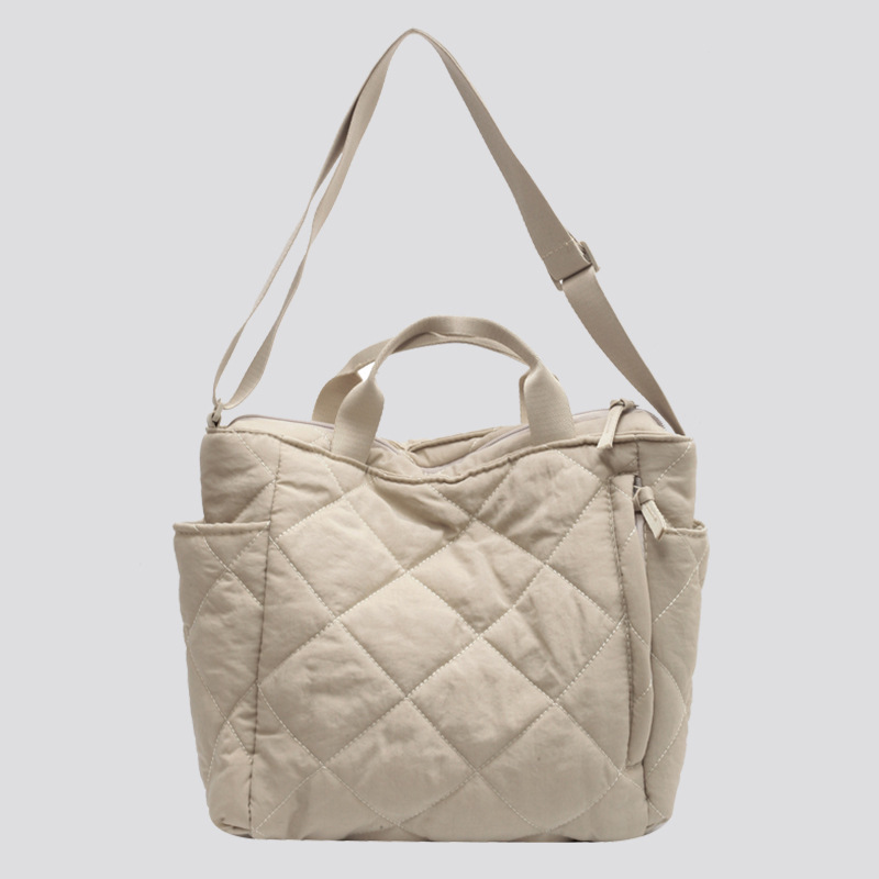 Autumn and Winter commuter large capacity tote bag student class shoulder bag Korean style cotton clothes messenger bag soft glutinous portable cloth bag Autumn and Winter commuter large capacity tote bag student class shoulder bag Korean style cotton clothes messenger bag soft glutinous portable cloth bag