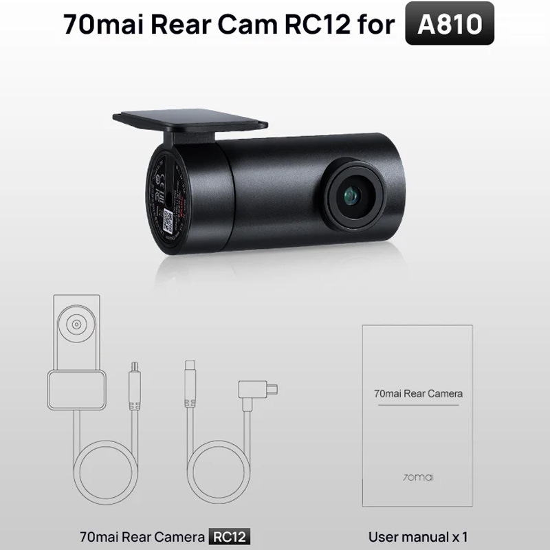 70Mai Rear Camera A200 A810 M800 Rc12 Car Camera Hd 70Mai Recorder