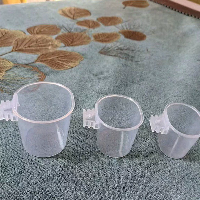 Прозрачная круглая миска для воды для птиц, контейнер для корма, кормушка, чаша для еды, поддон для корма, аквариум для птиц, кормушка для клетки, прозрачная миска для воды, товары для птиц