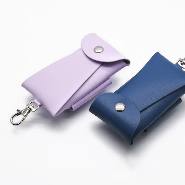 Cross-Border Hot-Selling Fashionable Pu Leather Key Case, Unisex, Portable, Multifunctional Keychain Bag