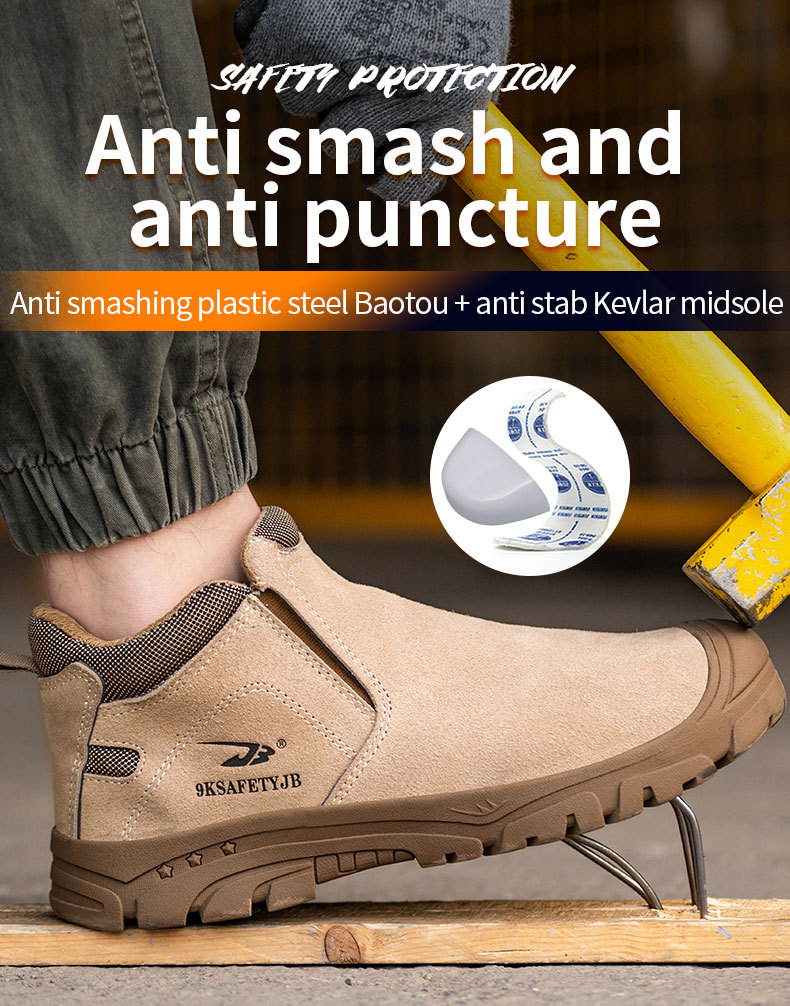 Chaussures De Travail. Chaussures De Sécurité Anti-écrasement Et Anti