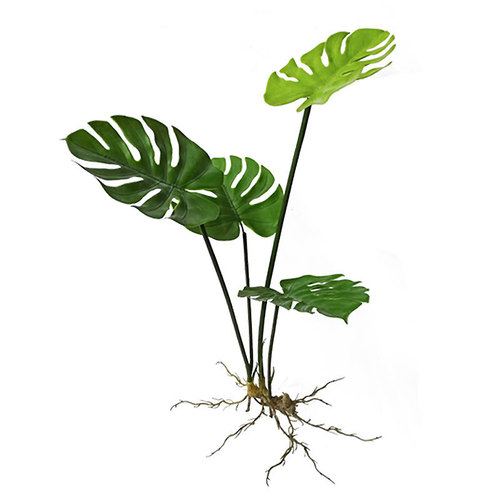 Simulated Turtle-Back Leaf Rubber Lily Leaf Bundle Plant Pot Plant Nordic Style Green Plant Bird's Nest Fern Simulated Green Plant Landscape
