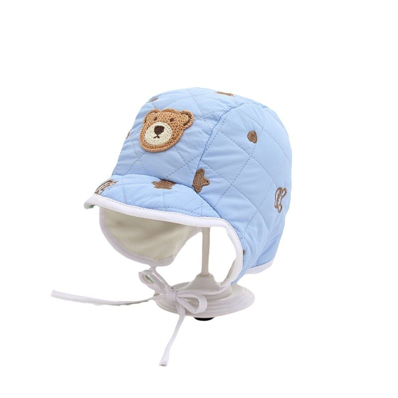 Invierno para niños gorro Thunderfeng protección de orejas lindos osos bebés hombres y mujeres otoño invierno grueso gorro calentador para niños pequeños