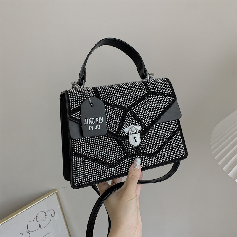 Flash diamond rhinestone underarm bag fe...