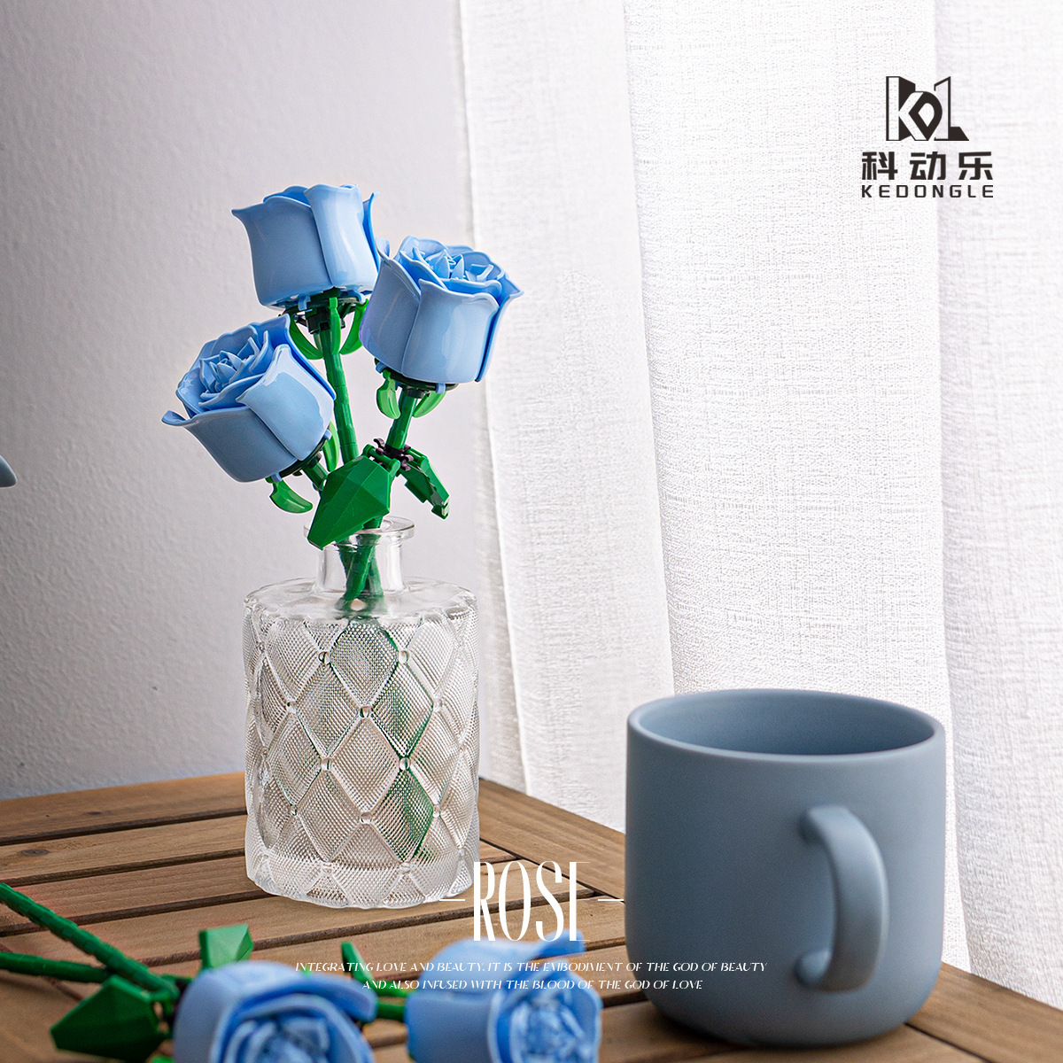 Compatible con micropartículas de Lego, flor eterna, día de San Valentín, día del maestro, bloques de construcción de rosas, juguetes de bloques de construcción de rompecabezas de flores