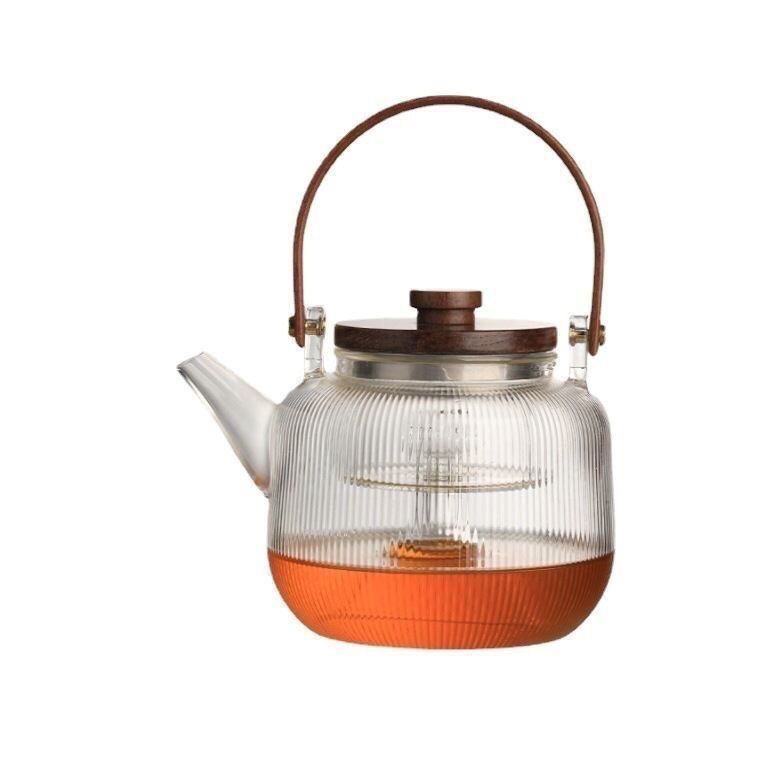 Glass teapot for home use, flavored tea, set
