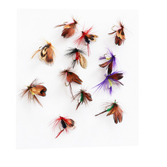 Wholesale 12-pack of Butterfly-Style Fly Hooks for Fly Fishing: Feathered Hooks, Bio-Mimicry Designs, Artificial Insect Lures, and Lifelike Simulation Baits