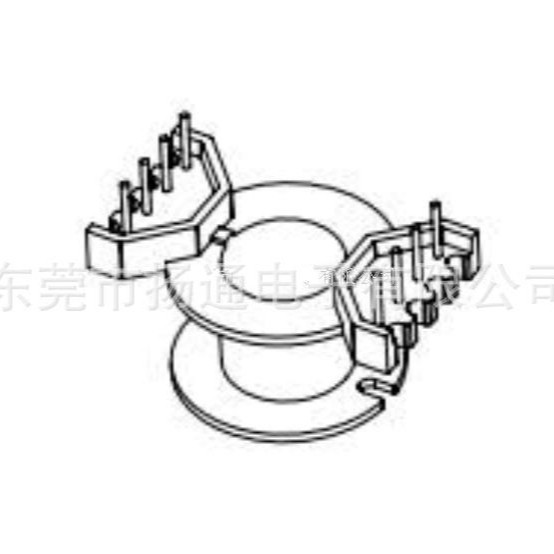 RM10通信骨架变压器骨架滤波器骨架4+4bobbin变压器立式