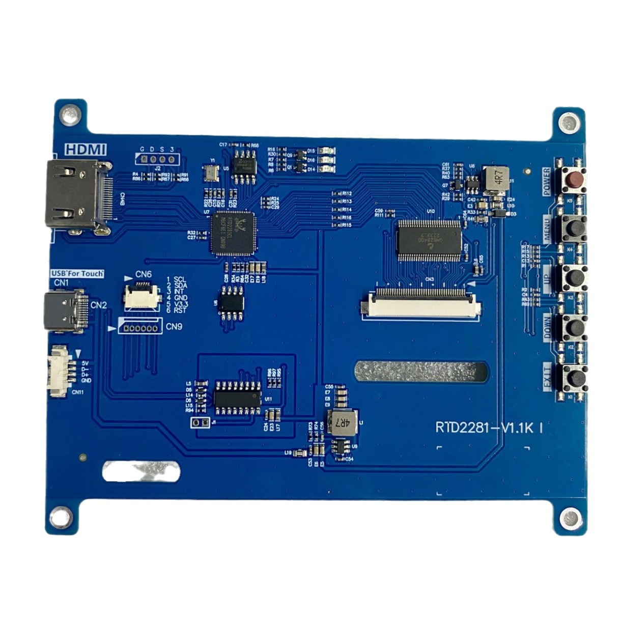 高清5寸LCD显示器支持HDMI转40pinRGB支持电容触摸屏驱动板