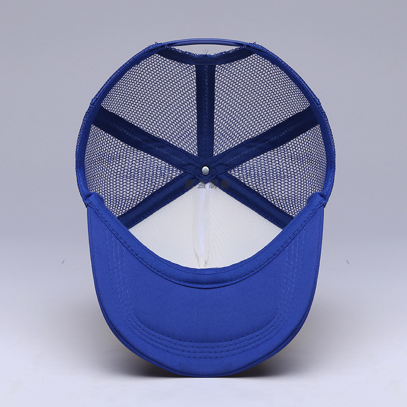 Gorra de malla de esponja de fábrica impresa logotipo publicitario gorra precio al por mayor gorra de trabajo de actividad voluntaria gorra de béisbol a juego de colores