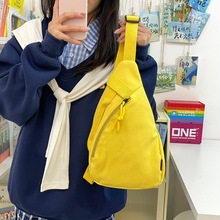 胸包男2024新款简约经典男女同款时尚单肩斜挎包ins网红流行胸包-