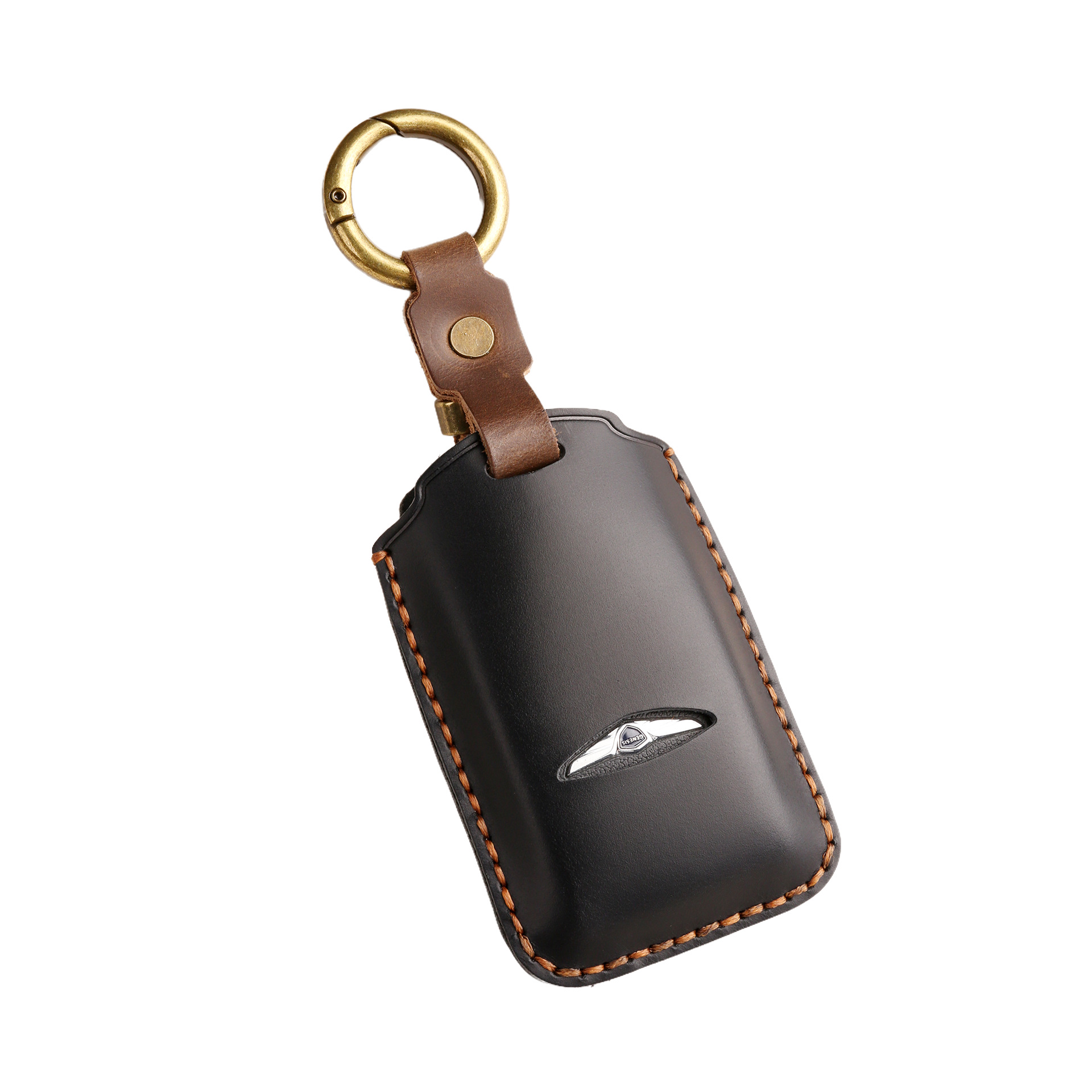 Retro Key Cover Suitable for Genesis Old Model Genesis Pure Handmade Genuine Leather Buckle Case