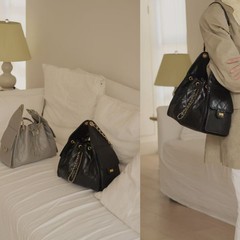 お香ちゃん25c巾着バケツバッグ本革hoboバッグ菱格チェーンショルダーバッグ大容量高级感トートバッグ